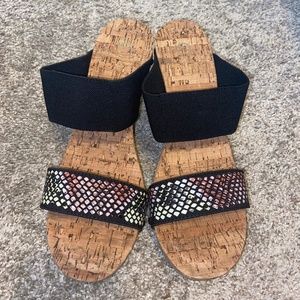 Cato wedge sandals NWOT